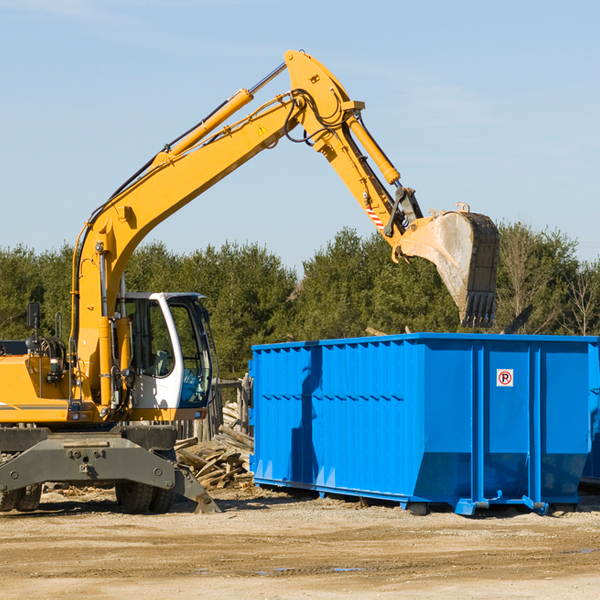 what size residential dumpster rentals are available in Evendale Ohio